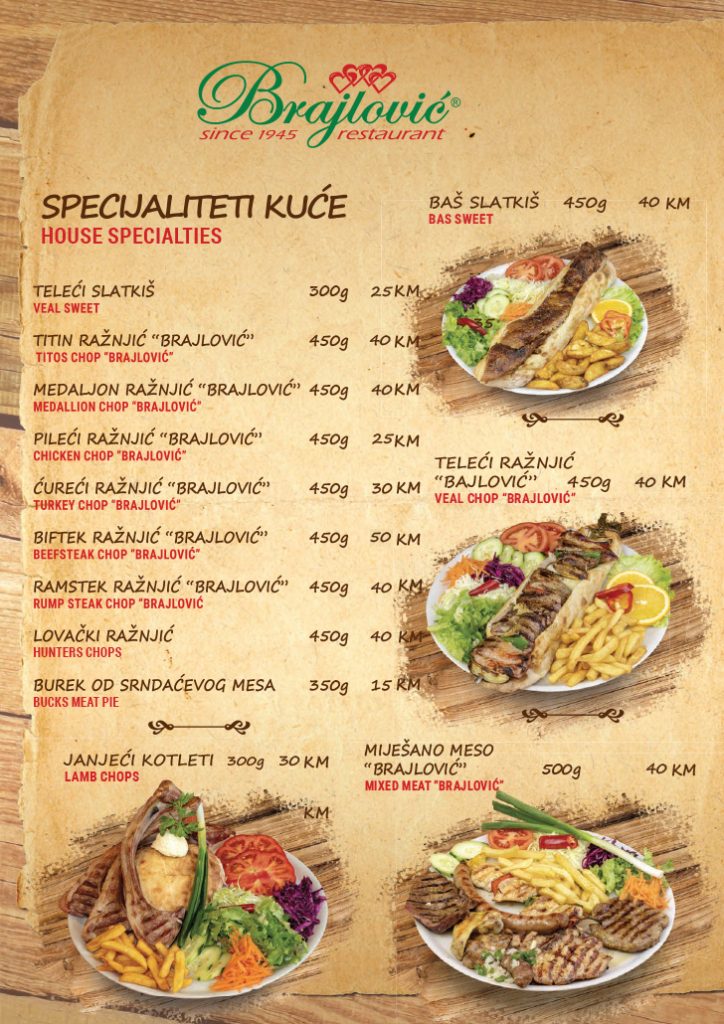 Restoran Brajlović Sarajevo Otkrijte bogatstvo ukusa